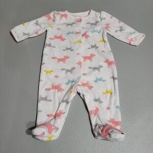 Child of mine by Carter's Girls Fleece Fox Sleeper Size: 0-3 Month